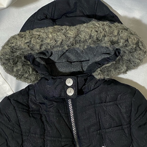 Little Girls Calvin Klein Winter Coat - Picture 7 of 14
